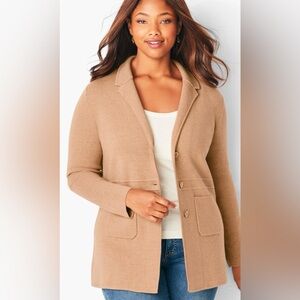 Talbots Classic Camel Blazer